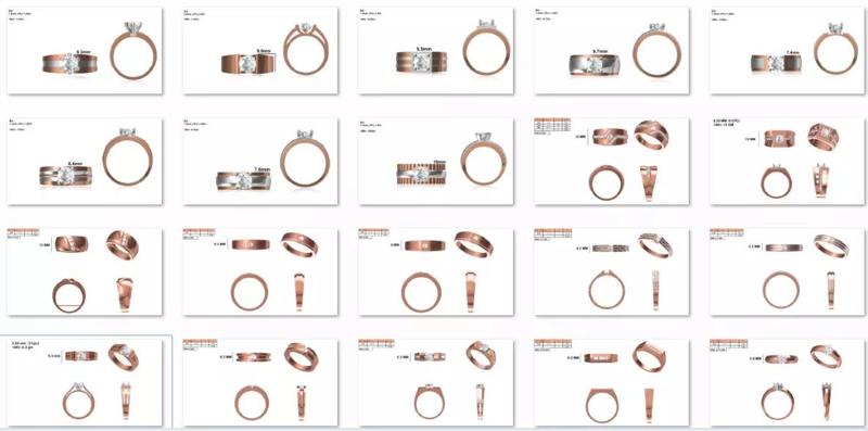 132 Gents Rings  Band Ring jcd-Jewelcad render detail