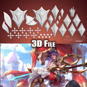 Gwen Battle Queen Accessories League of Legends STL files