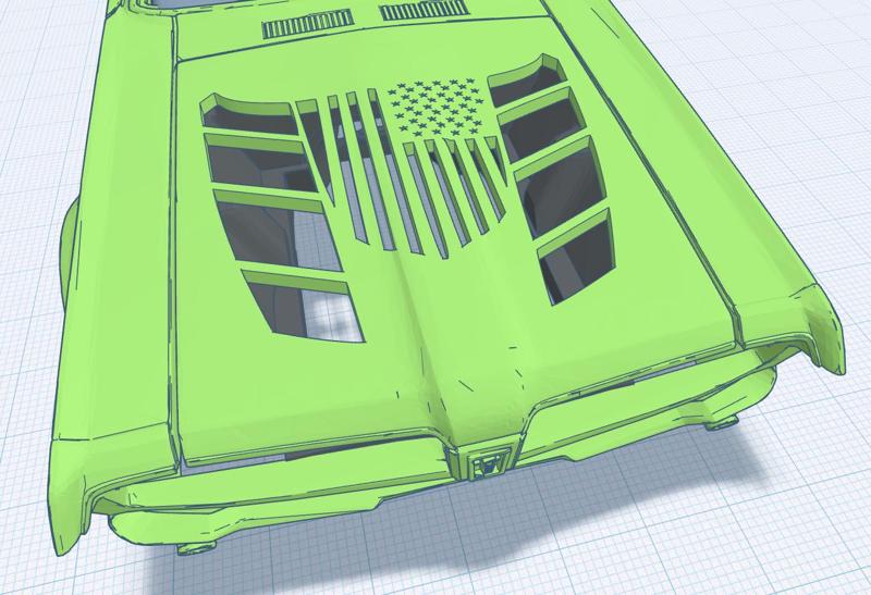 Custom Hoods addons for 67 Cougar