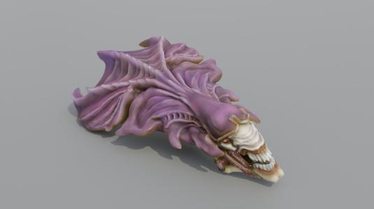 Xenomorph alien Queen head for Tyranid warrior conversion