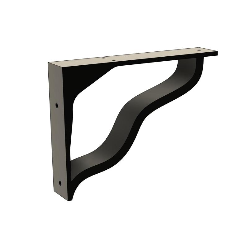 Decorative Shelf Bracket – 3D Printable Wall Support