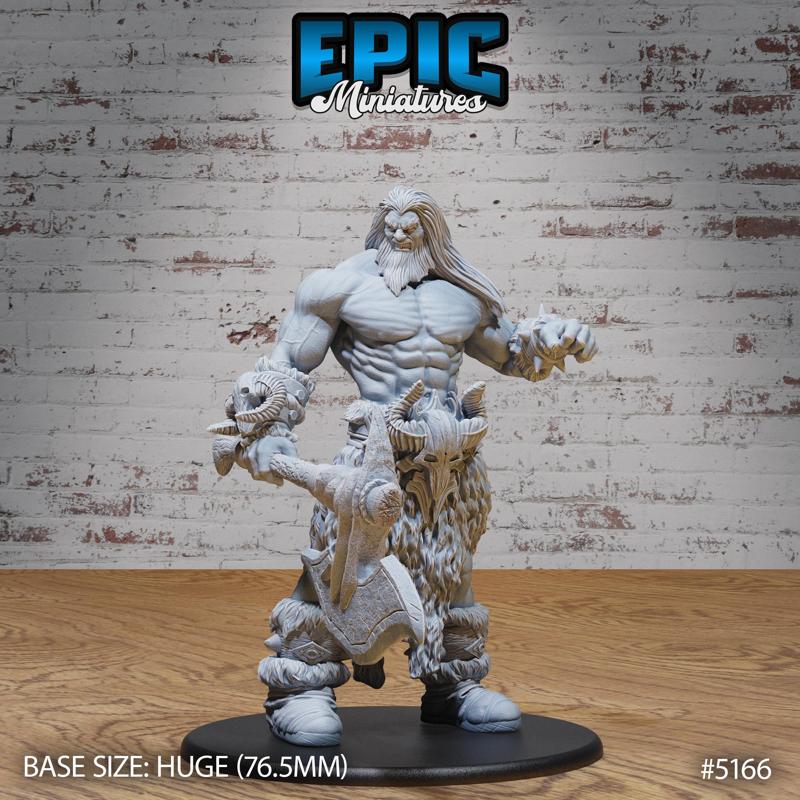 Frost Giant ‧ DnD Miniature ‧ Tabletop Miniatures ‧ Gaming Monster ‧ 3D Model ‧ RPG ‧ DnDminis ‧ STL FILE