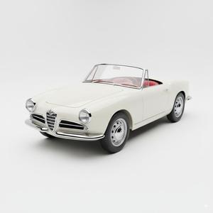 1960s Italian Roadster 3D Model - Classic Giulietta Spider Style Vintage Car for 3D Printing
