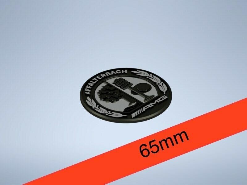 65mm Mercedes-AMG Affalterbach hood logo emblem badge