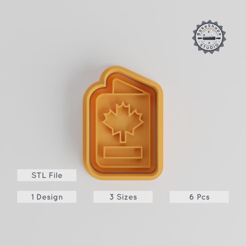 Book Shape Cutter & Stamp Set, Perfect for Cookies & Fondant, Includes 6 Pieces, S/M/L Sizes