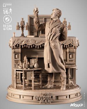 WICKED MOVIES INVISIBLE MAN SCULPTURE: TESTED AND READY FOR 3D PRINTING