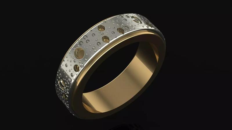 Moon ring 3D print model
