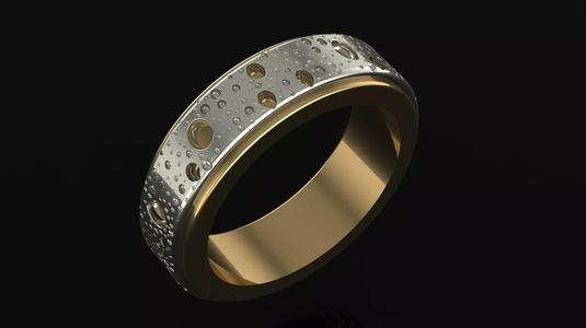 Moon ring 3D print model