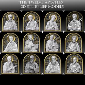 The Twelve Apostles – 3D STL Relief Models (Full Set)