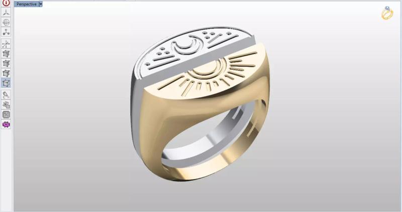 Moon And Sun Harmony Ring set