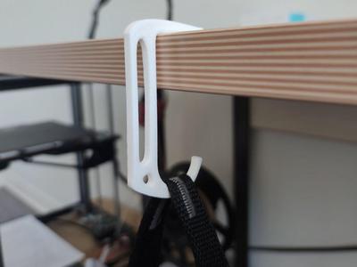 Desk backpack hook