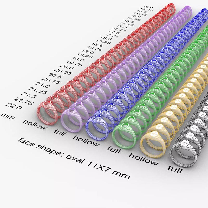 Oval 11x7 mm Signet Rings 174 items