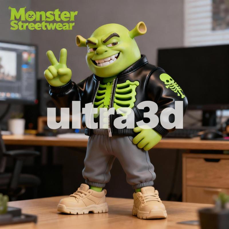 Shrek Streetwear Skeleton Figure