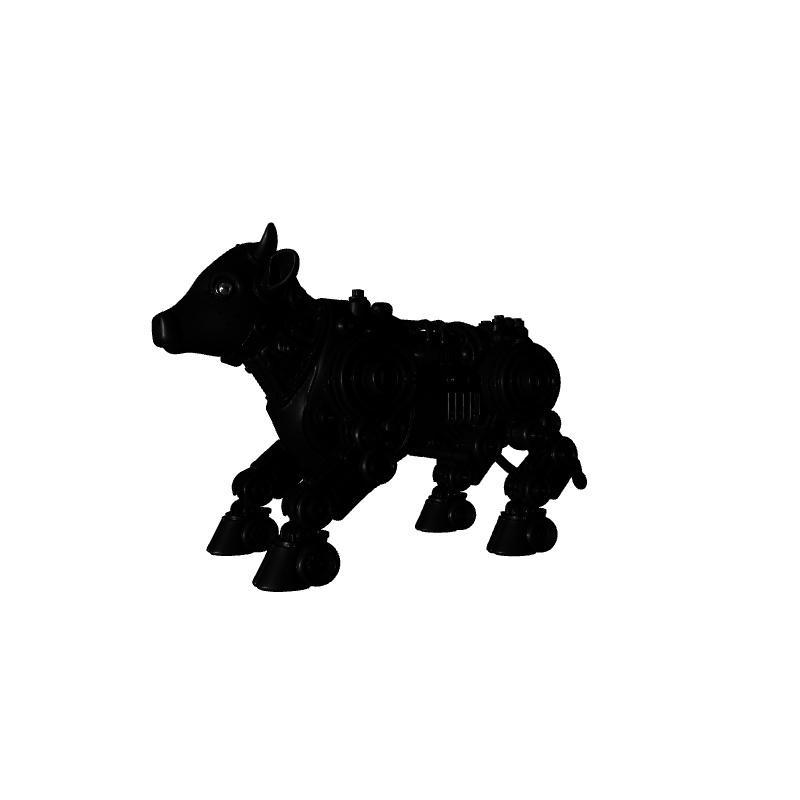 Robotic Cow 3D Print – Futuristic Animal Model Sculpture
