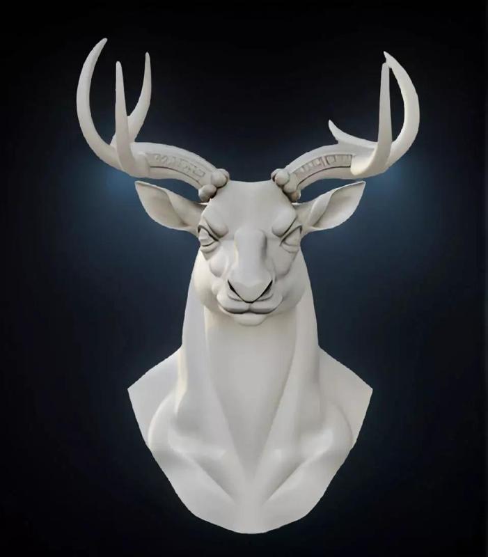 Markhor Head Bust 3D Model - STL Printable Wildlife Sculpture