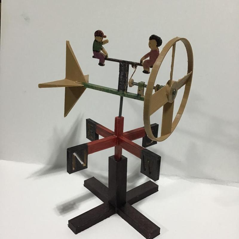 Jack & Jill Whirligig Weather Vane