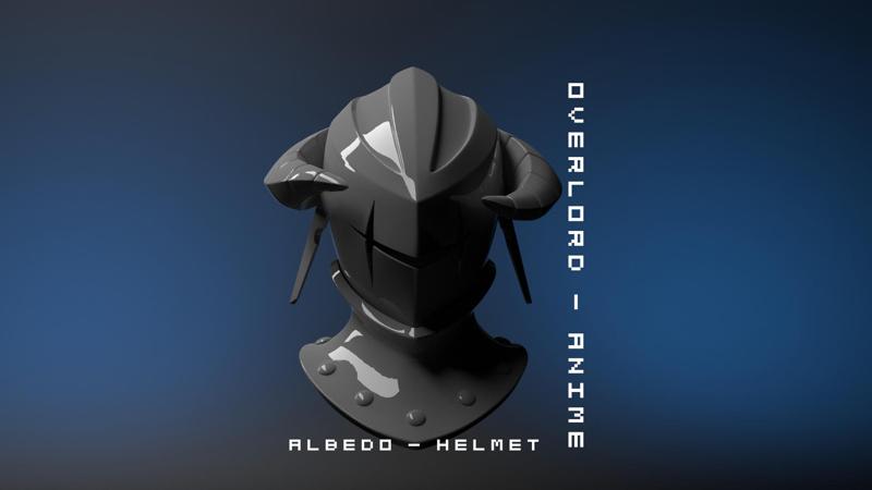 Albedo Helmet with Necklace from Overlord | High-Quality 3D Printable STL Files