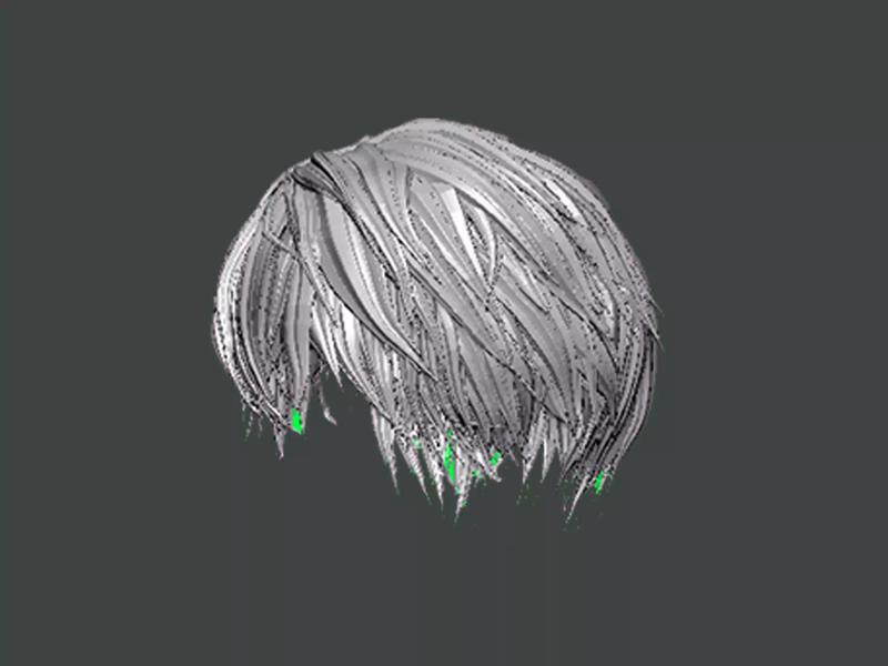 3D Model-HAIR0014