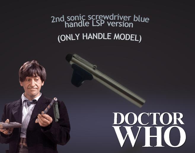 Doctor Who Sonic Screwdriver 2th Patrick Troughton blue handle LSP version   (ONLY HANDLE MODEL)