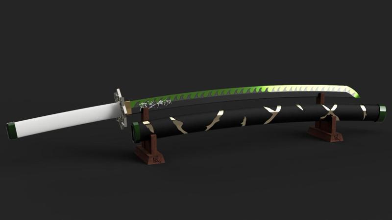 Demon Slayer Kimetsu no Yaiba - Sanemi Shinazugawa Katana - Scabbard