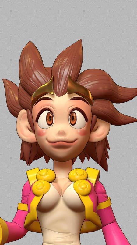 Miko the monkey girl