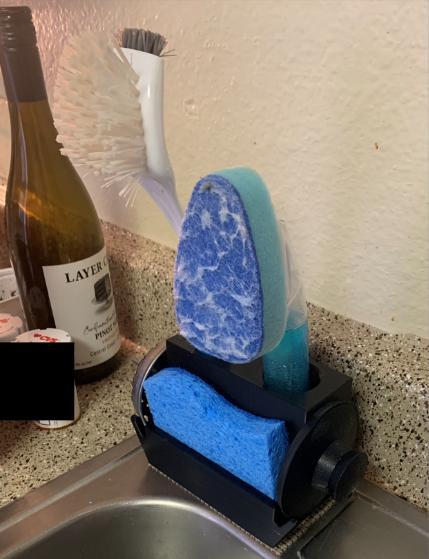 Scrub brush holder
