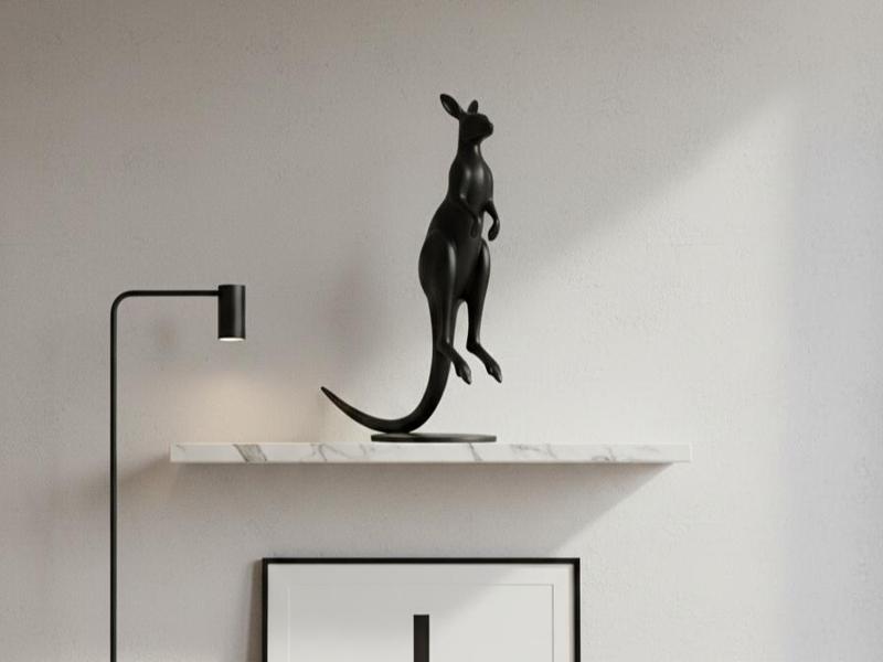 Slipstream Roo - Minimalist Kangaroo Sculpture