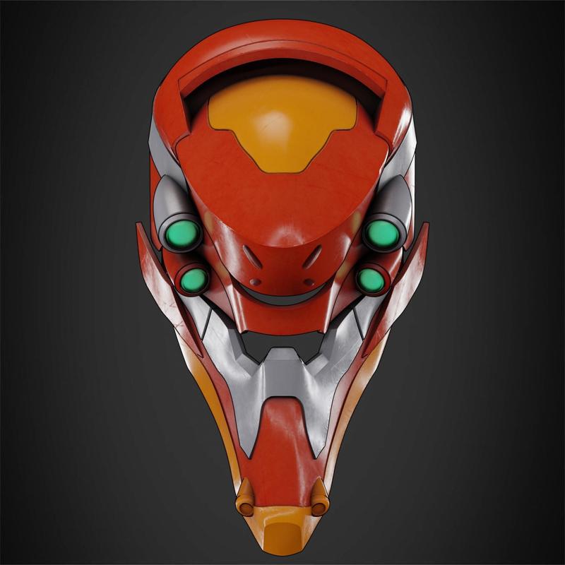 Evangelion EVA-02 Helmet for Cosplay