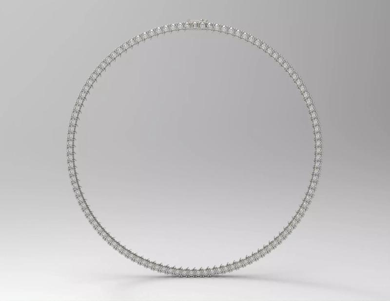 Tennis Necklace 0l16ct Full Diamond