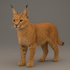 3D Render of a Caracal