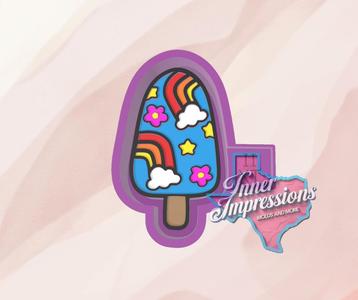 Summer Rainbow Popsicle Freshie Mold