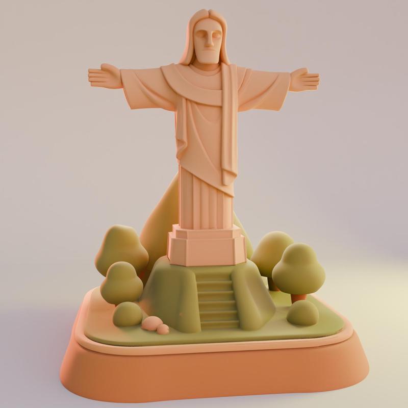 Christ the Redeemer Cartoon – Decorative Sculpture to Enchant Refined Spaces