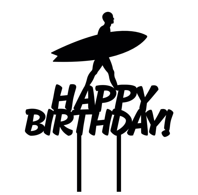 CAKE TOPPER SURF SUP