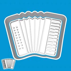 Oktoberfest cookie cutters - accordion (style 1)