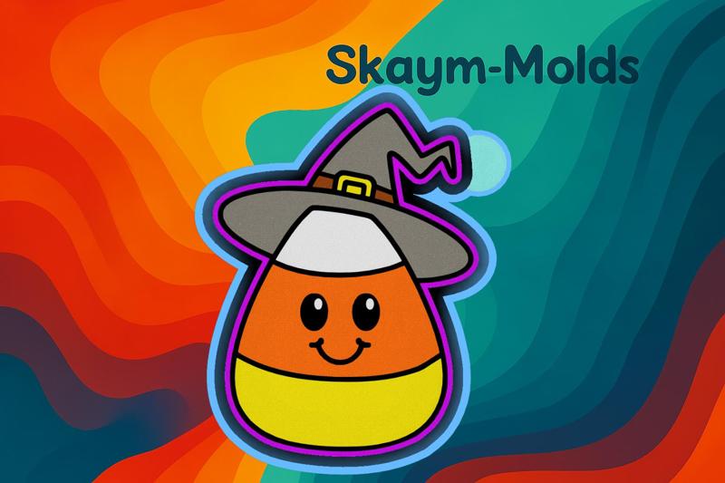 🌽👻 Candy Corn Halloween – Freshie, Resin & Candle Mold