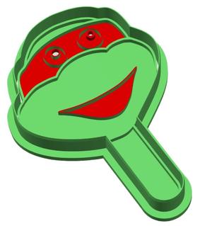 RETRO Ninja Turtle Popsicle Cookie Cutter And Stamp Set