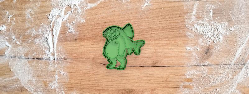 TRIPPI TROPPI cookie cutter from Brainrot Italian