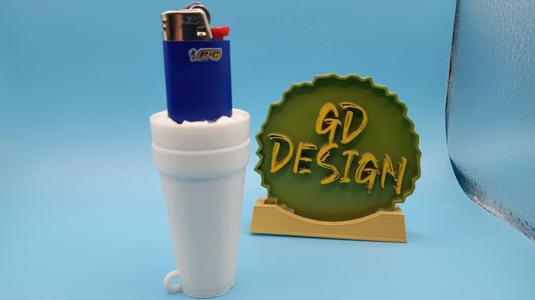 double cup of lean stash Bic Lighter Holder