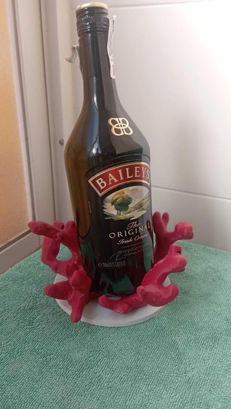 Coral bottle rack and decorative piece