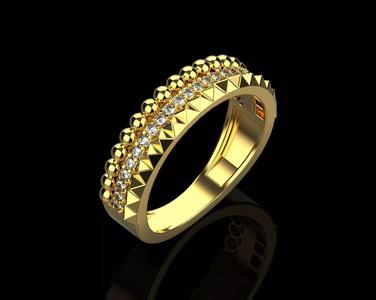 Ring With Diamonds N75