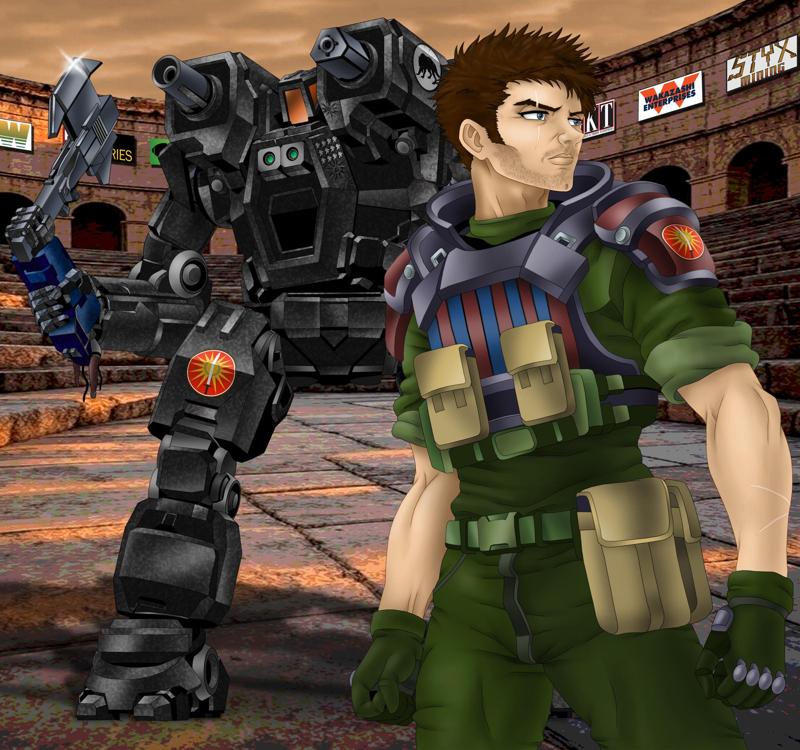 American mecha Hunchback IIC Lone Wolf