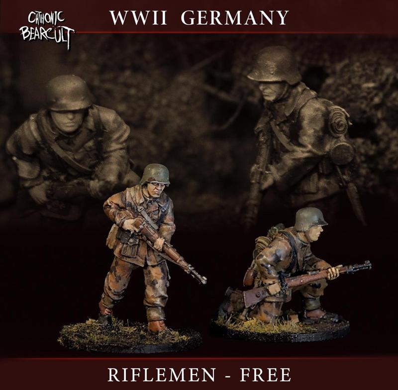 WW2 GER Infantry Riflemen, 28mm