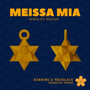 Celestial Spark – 3D Print File for Kepler–Poinsot Earrings & Necklace - Kepler–Poinsot Earring - Geometric Earring - Scared Geometry Necklace Fashion Statement - Platonic Solid Star Polyhedra