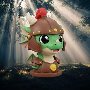 Dragon Chibi Warrior Collectible Figure