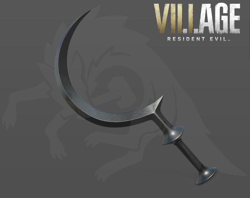 Residual Evil Village 3D model Dimitrescu’s daughter sickle for cosplay