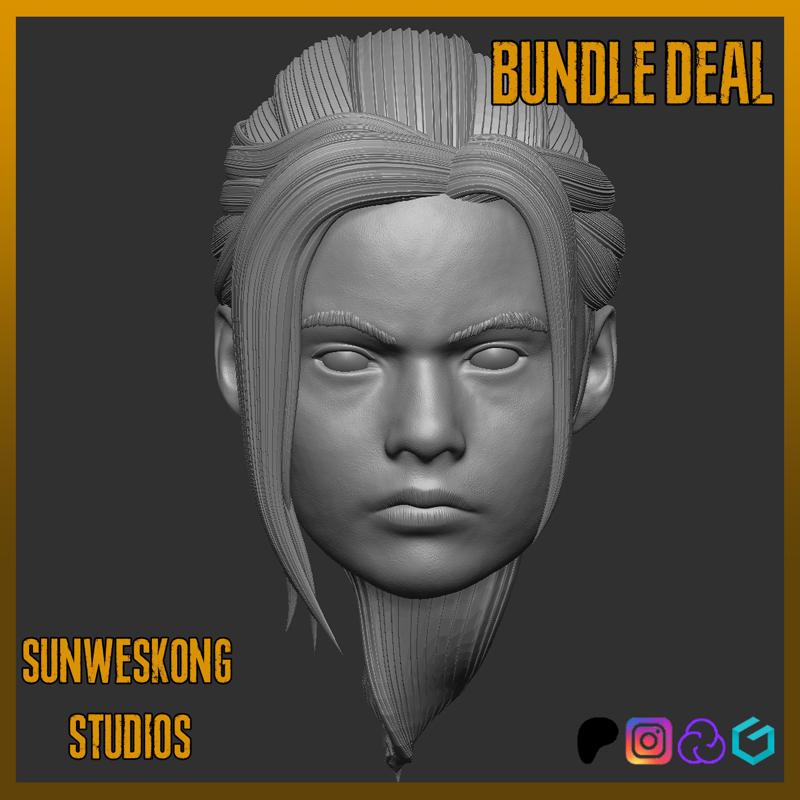CLAIRE REDFIELD RE2REMAKE Bundle HEADSCULPTs
