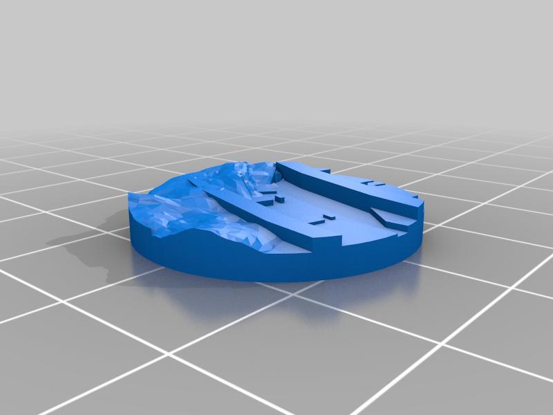 Core Space First Born 24mm Alien terrain miniature bases (with magnet space