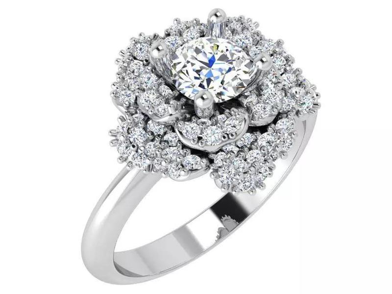 Flower Diamond Ring 4699