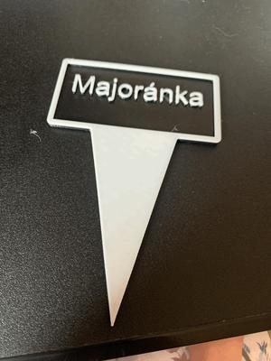 cedulka na zahrádku