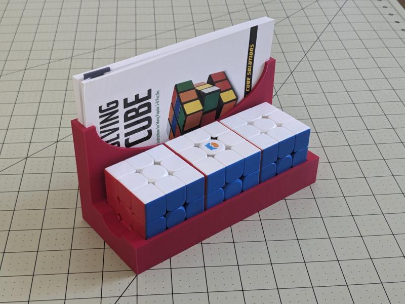 Rubix Cubes and Books organizer